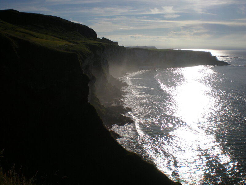 cliffs overlooking the sea