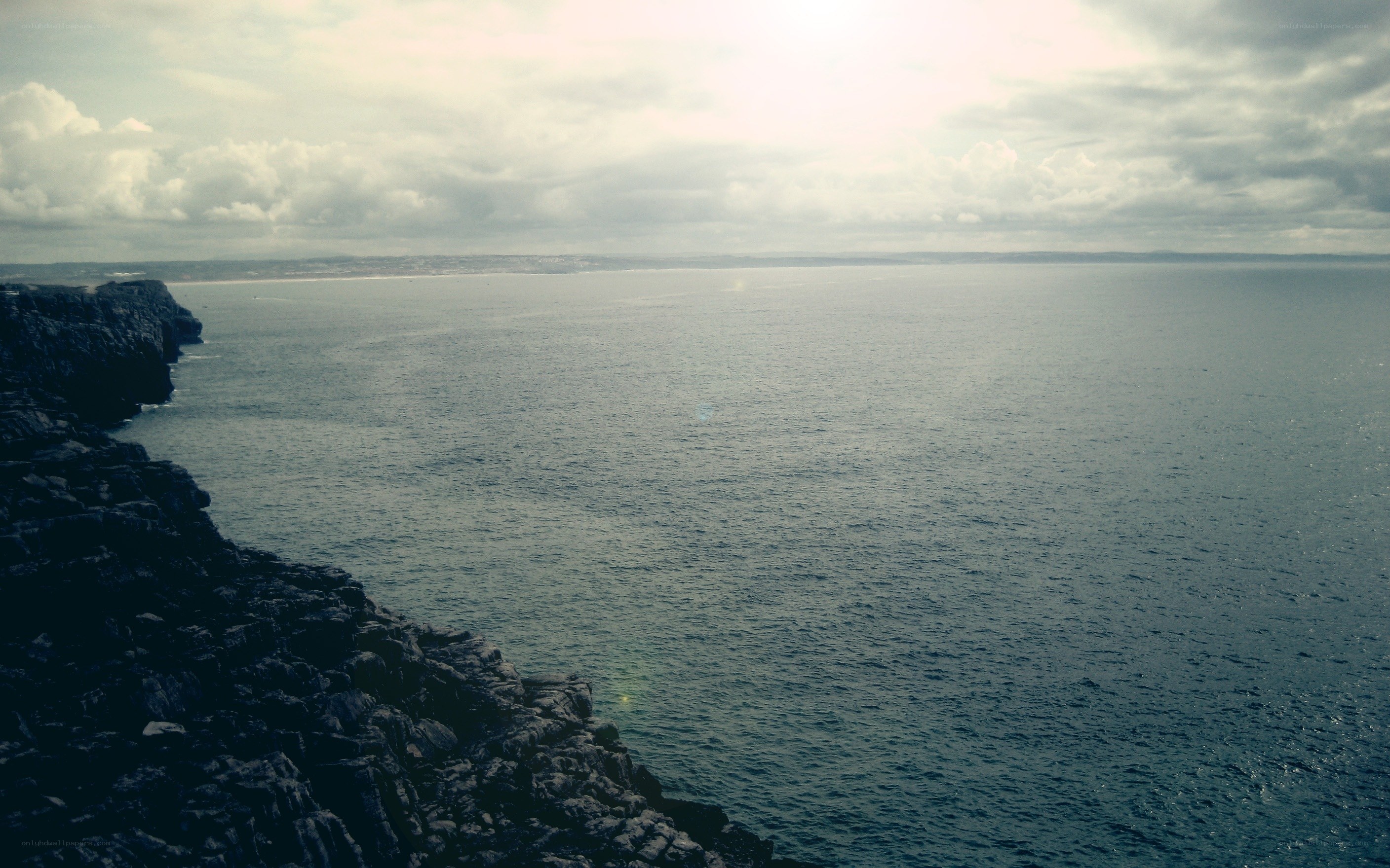 cliffs overlooking the sea