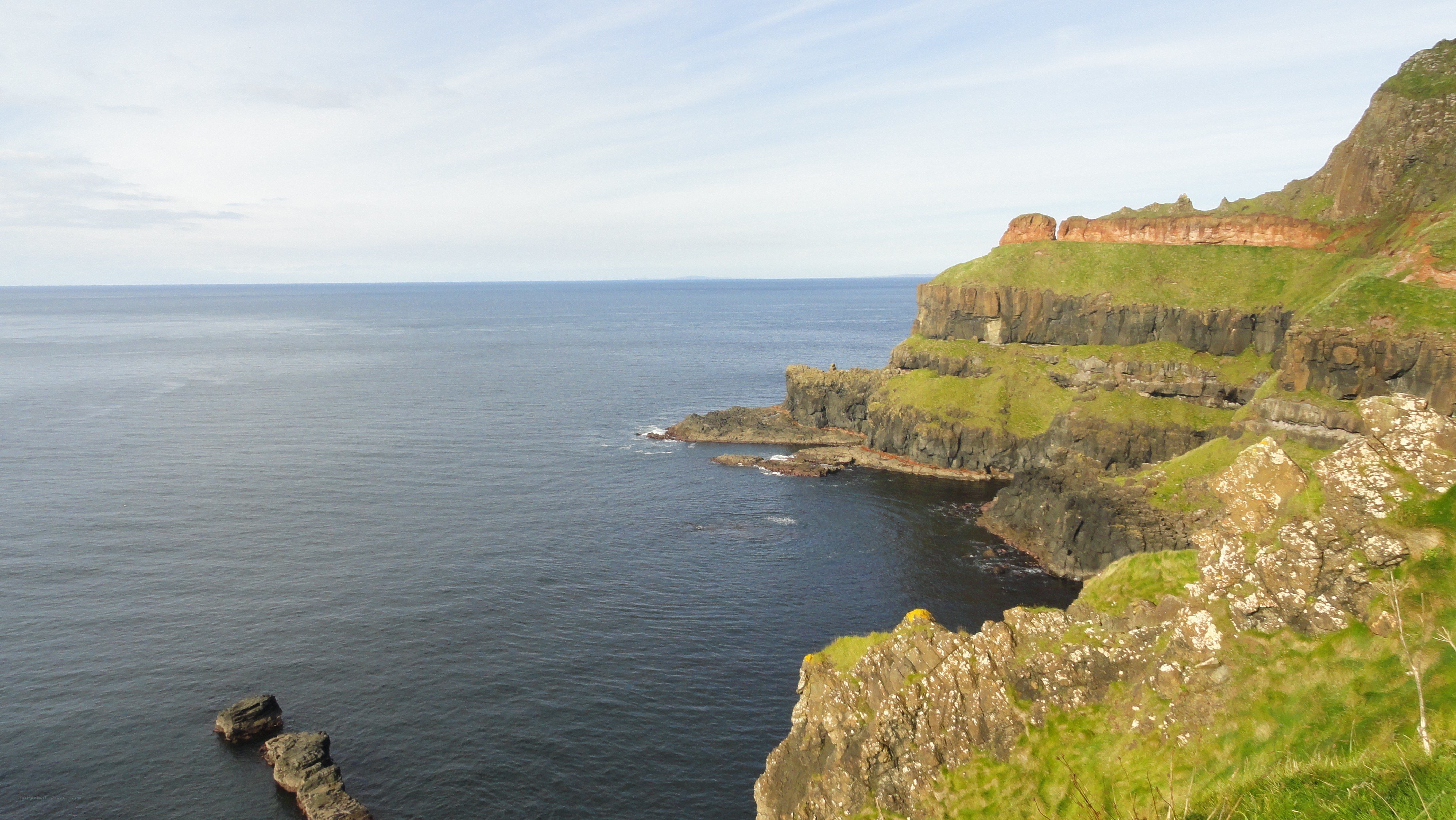 cliffs overlooking the sea