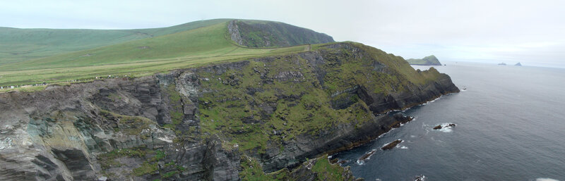 cliffs overlooking the sea