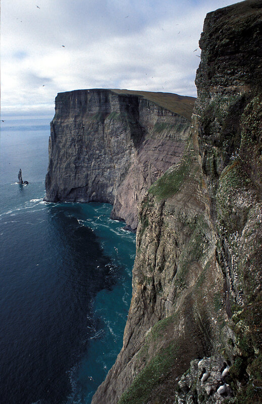 cliffs overlooking the sea