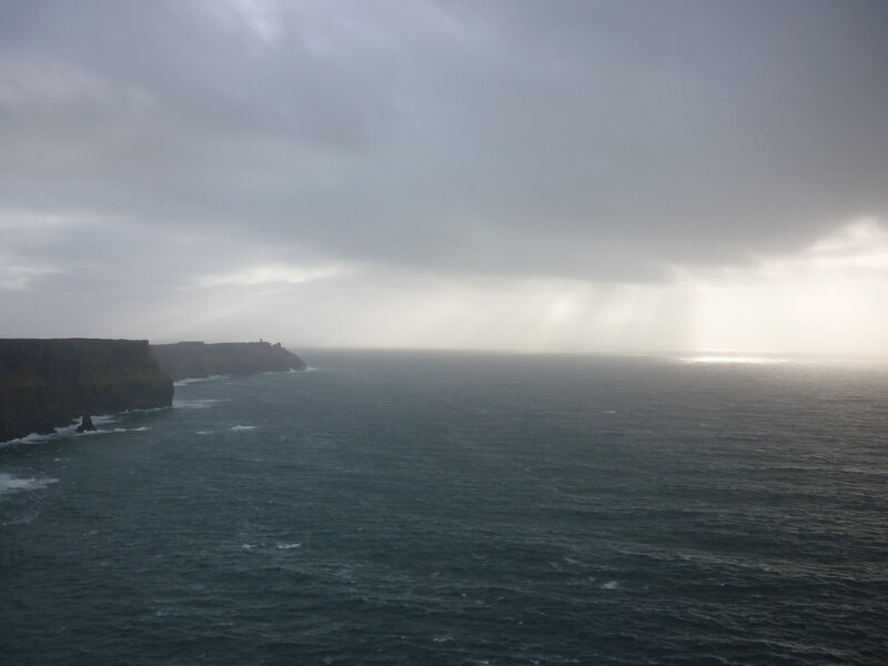 cliffs overlooking the sea