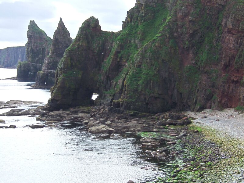 Cliffs with Sea Arch — Green, Dramatic