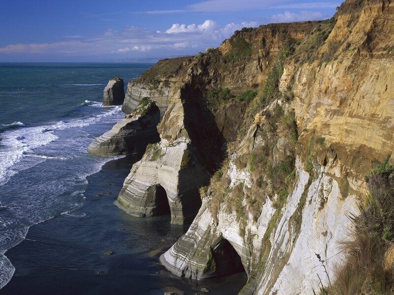 Cliffs with sea arches
