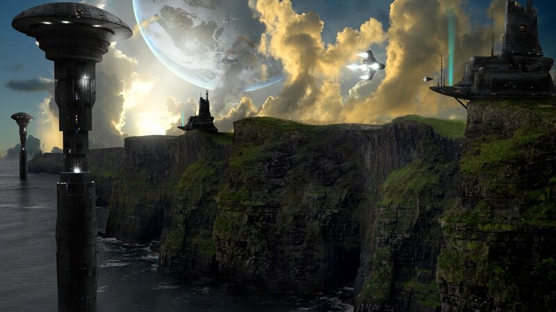 Cliffside Alien Landscape