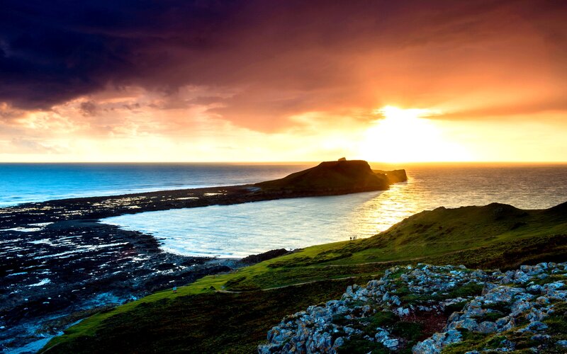 Cliffside at Sunset