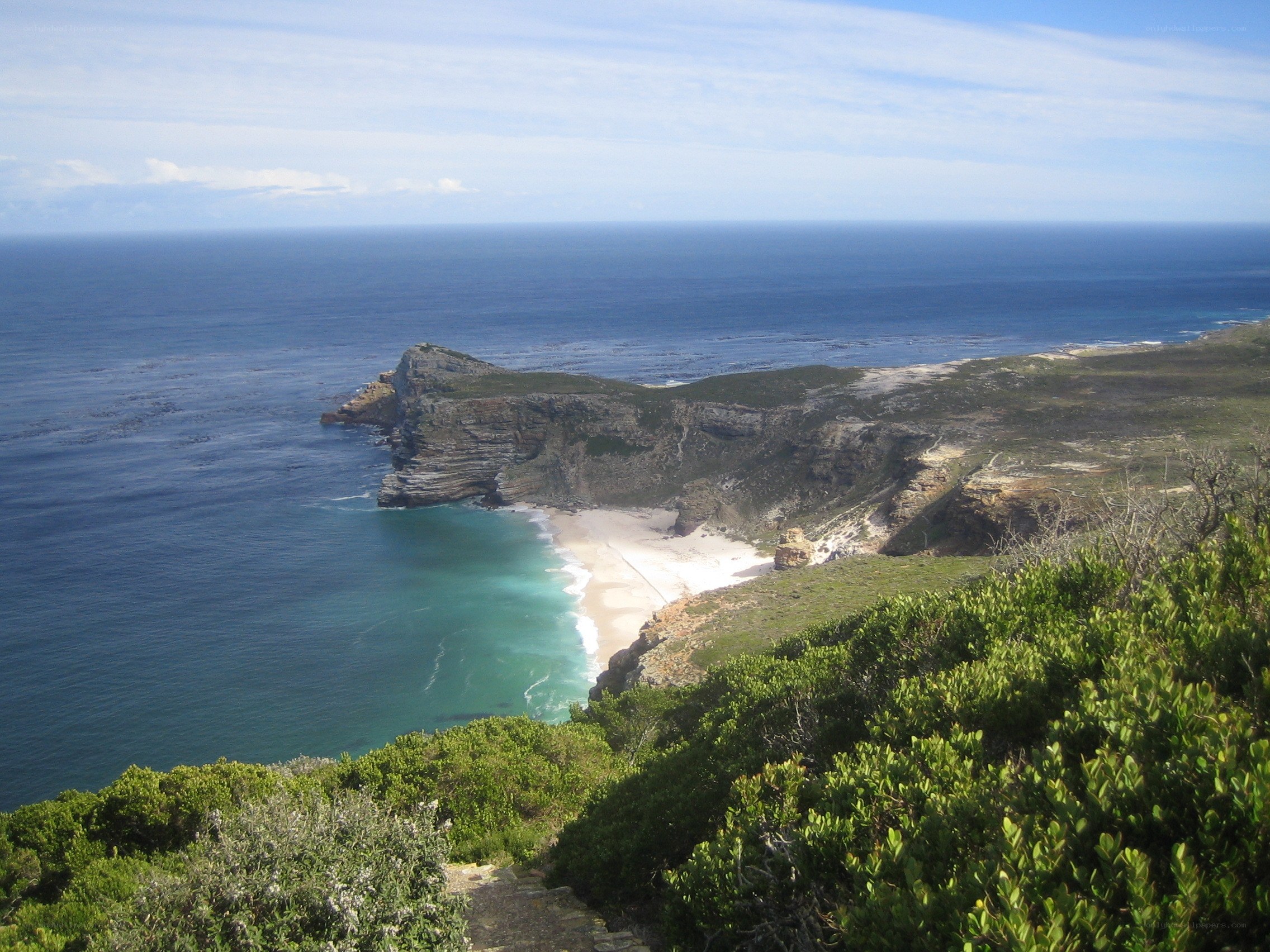 cliffside beach at Cape Point