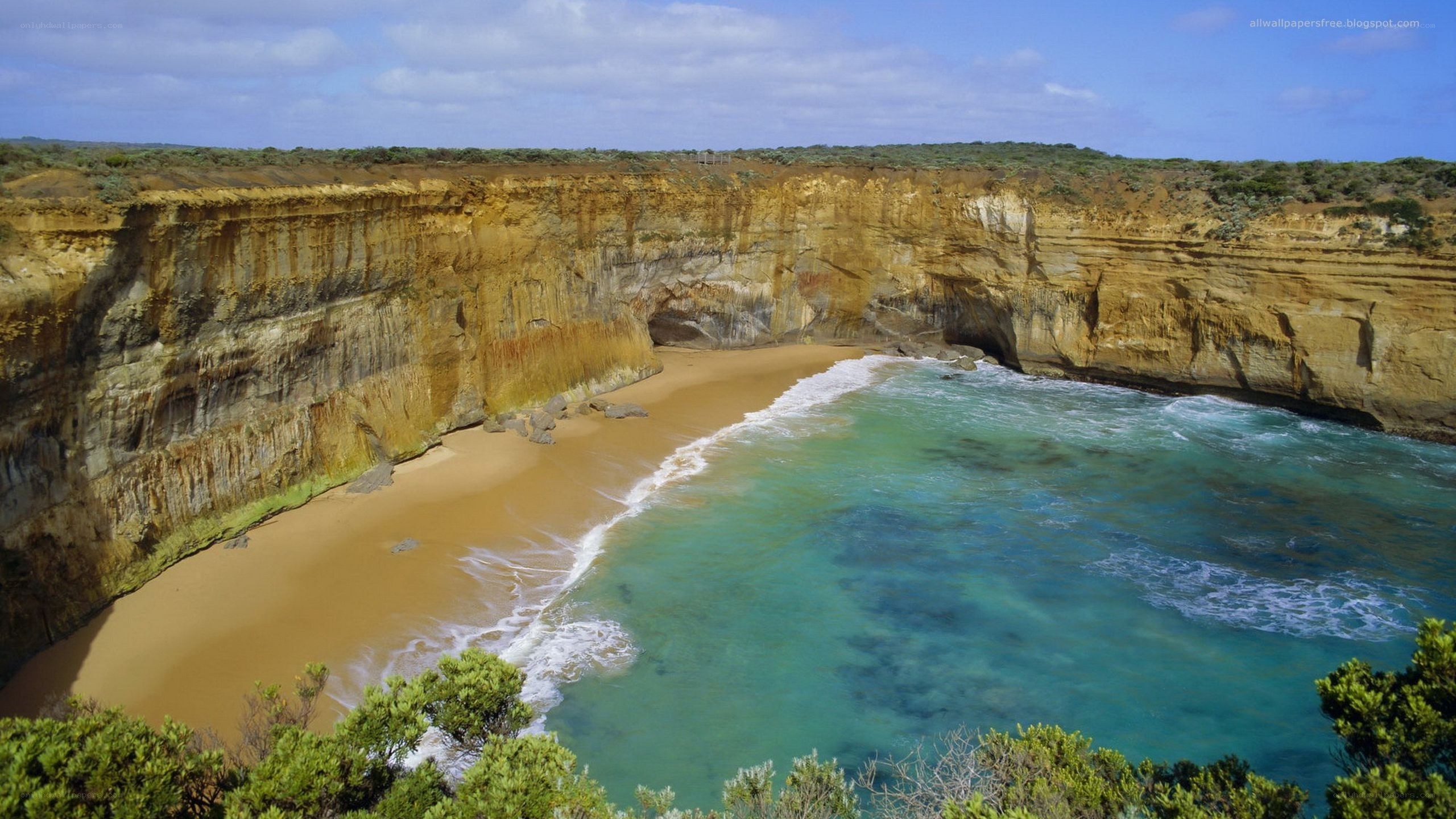cliffside beach cove