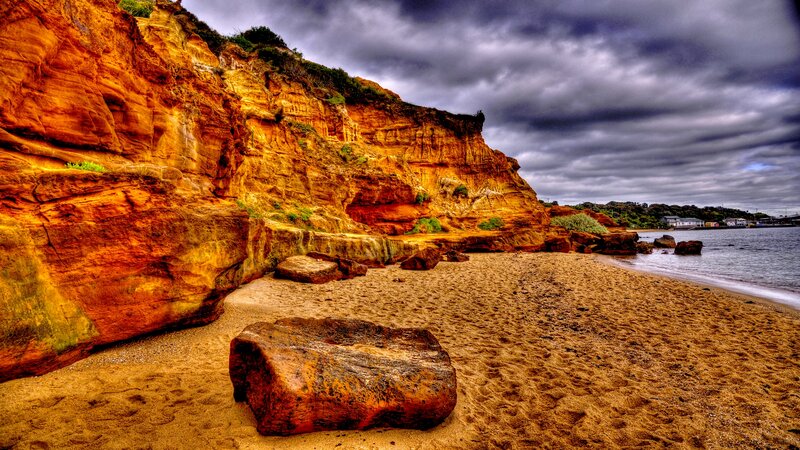 Cliffside Beach Landscape
