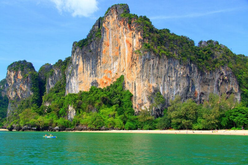 Cliffside Beach with Kayak