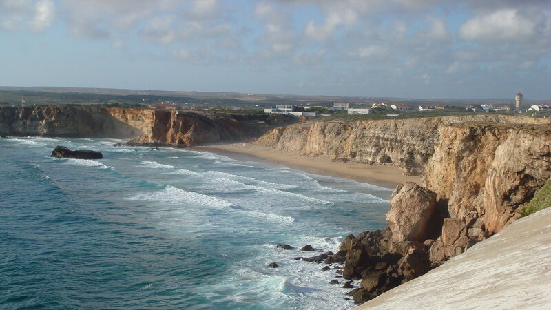 Cliffside Beach with Waves