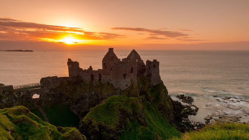 Cliffside Castle Ruins — Orange