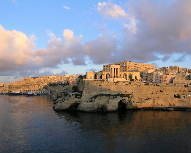 Cliffside City at Sunset