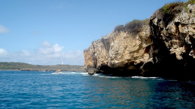 cliffside coast with lighthouse