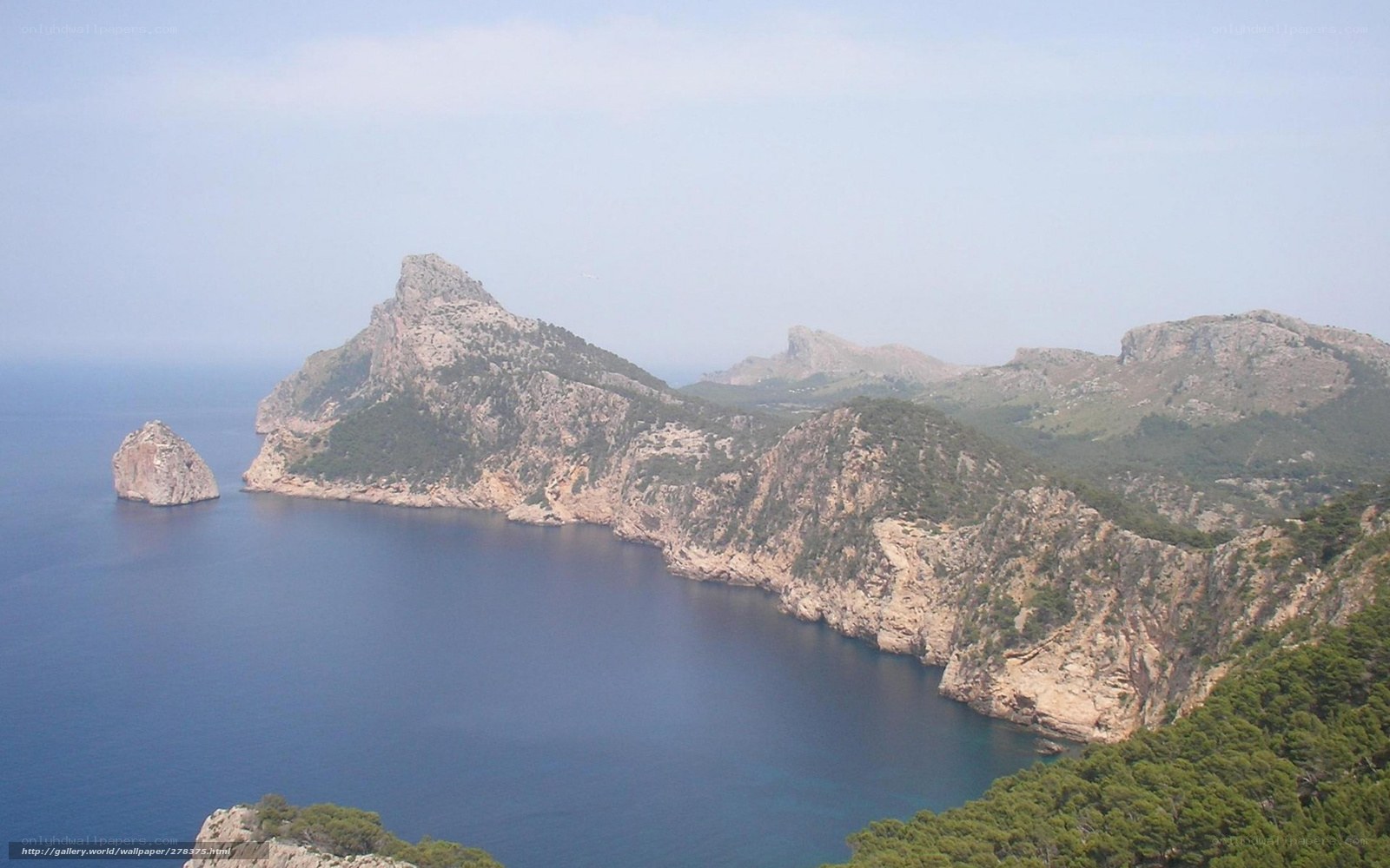 cliffside coast with sea stacks