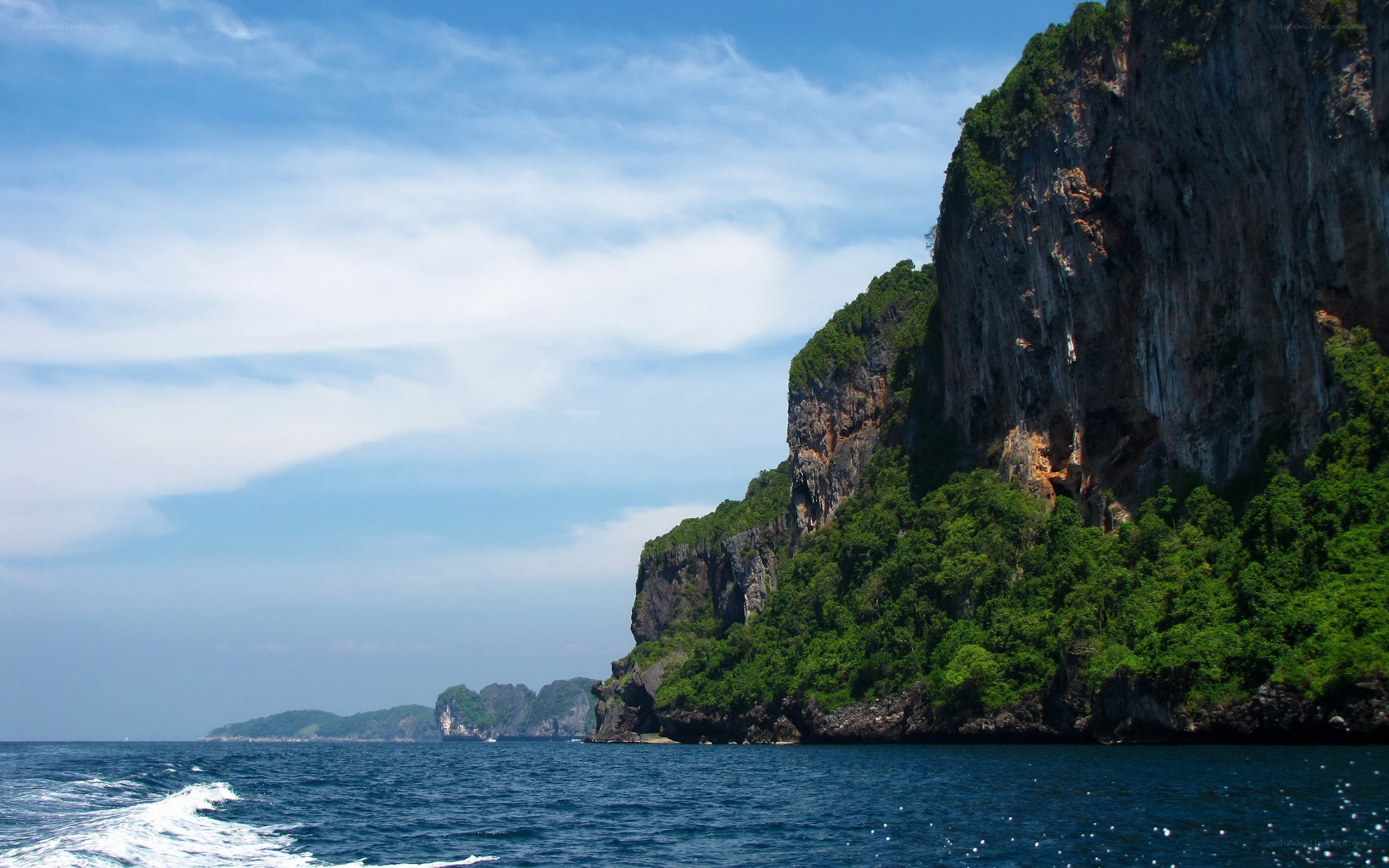 cliffside coast with turquoise water