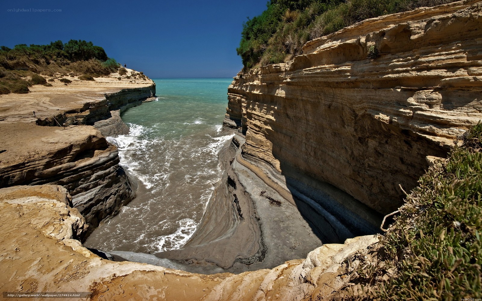 Cliffside coastal cove