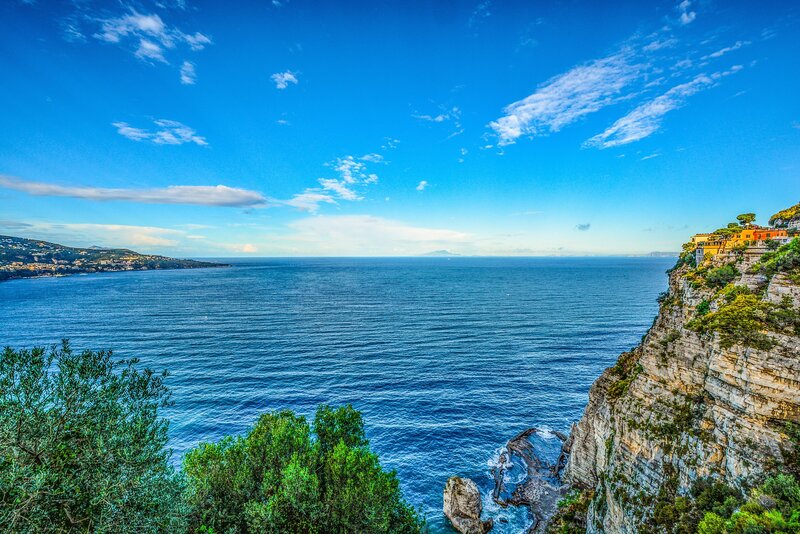 Cliffside coastal view