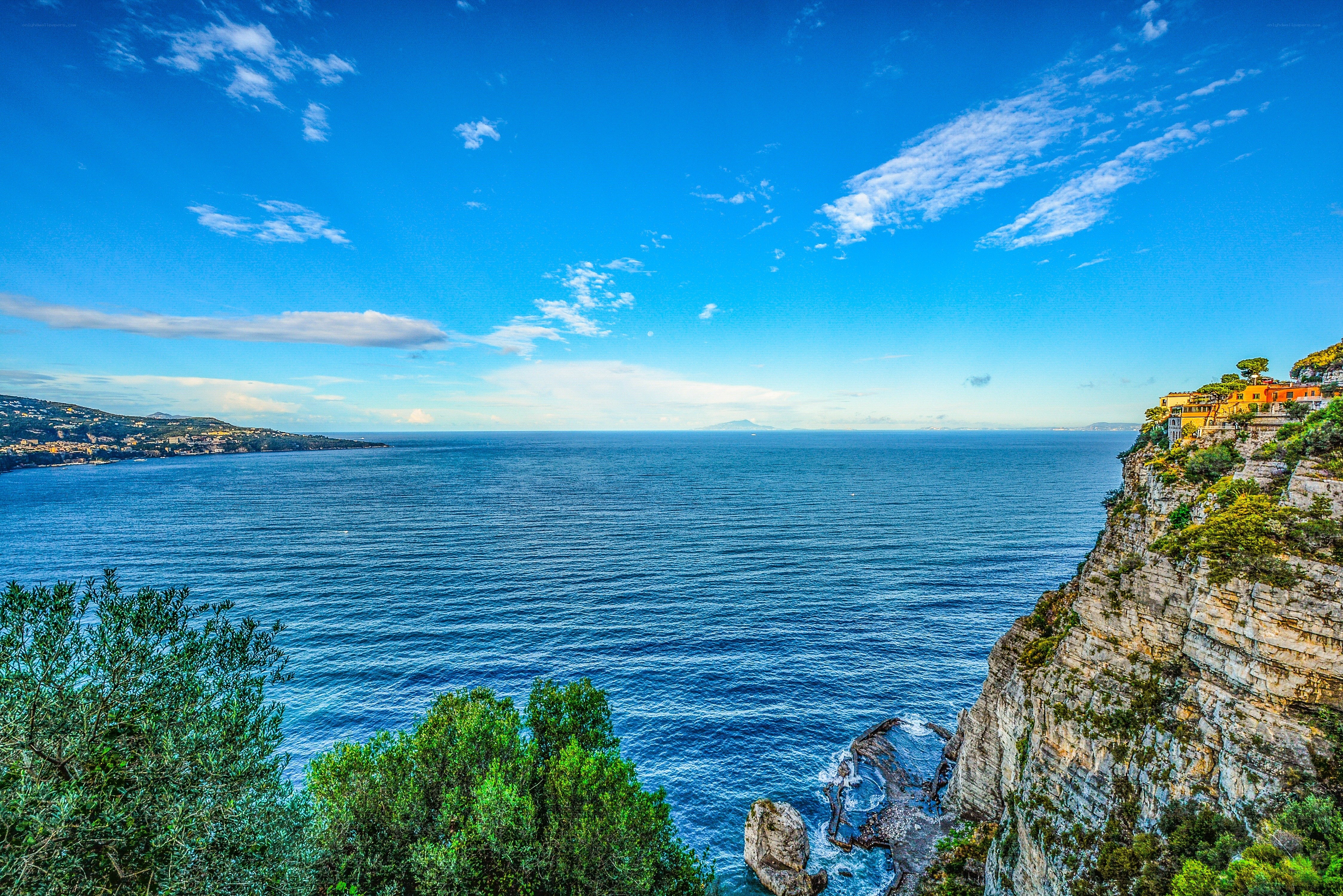 Cliffside coastal view