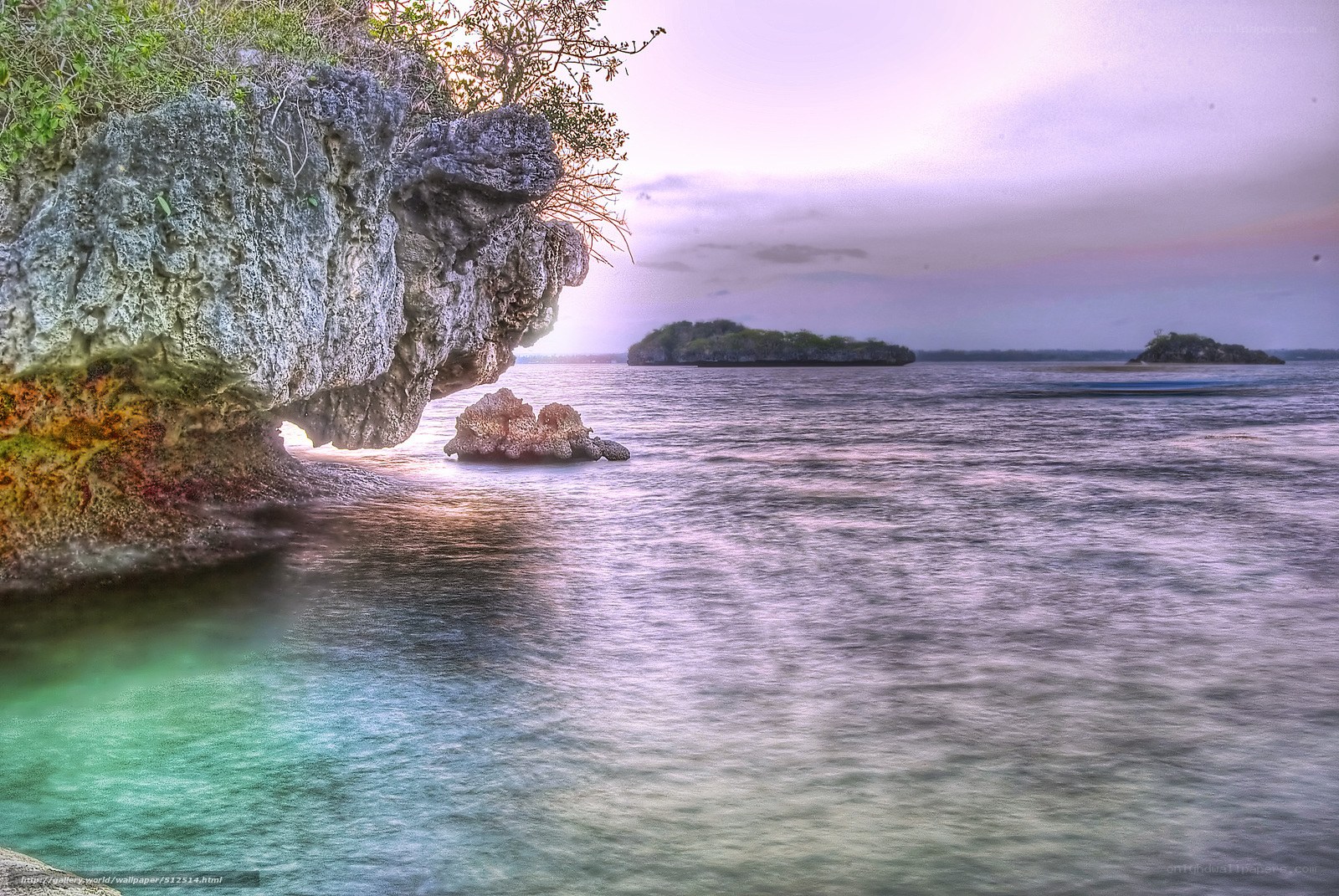 Cliffside coastal view at dusk