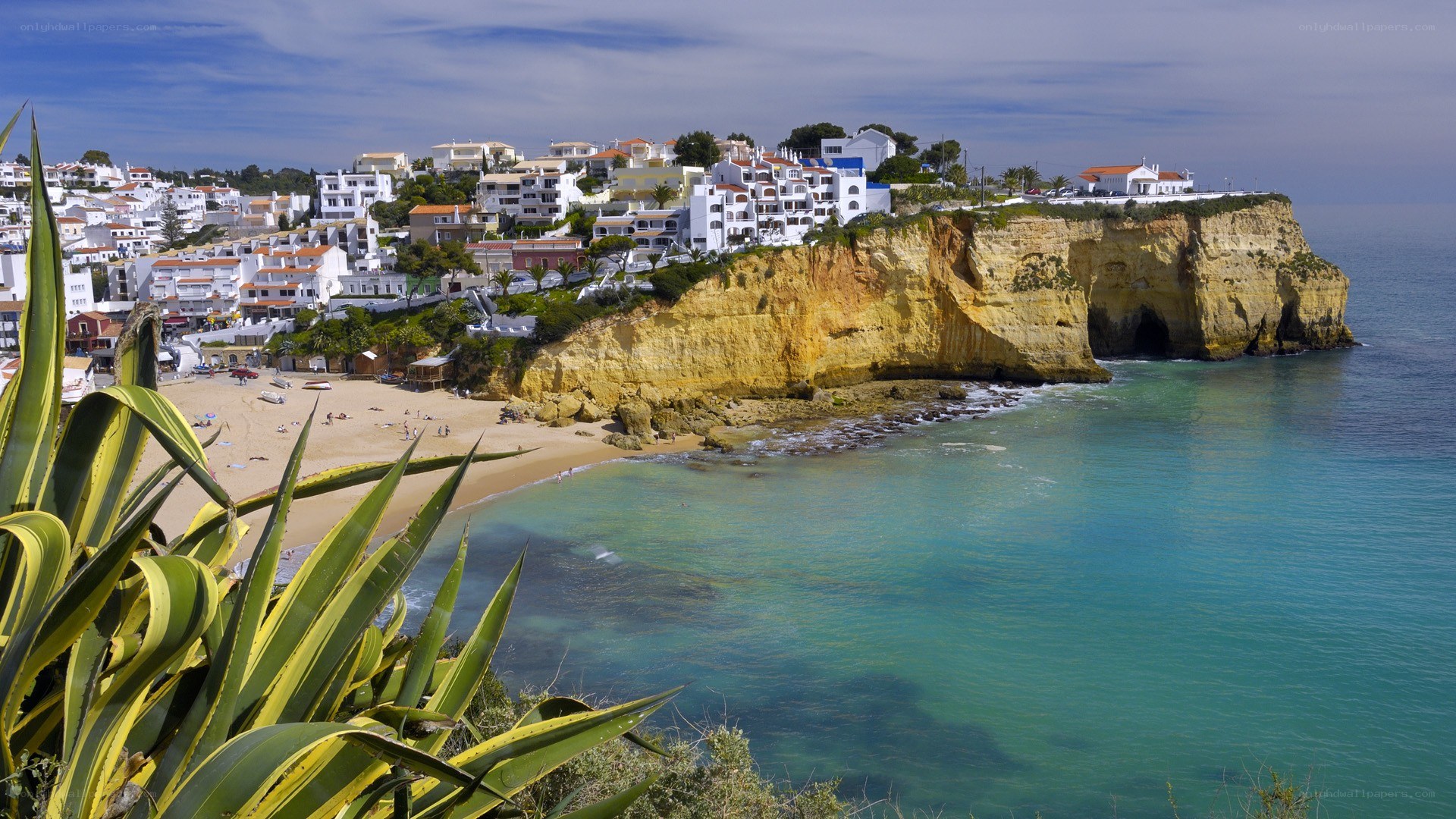 cliffside coastal village