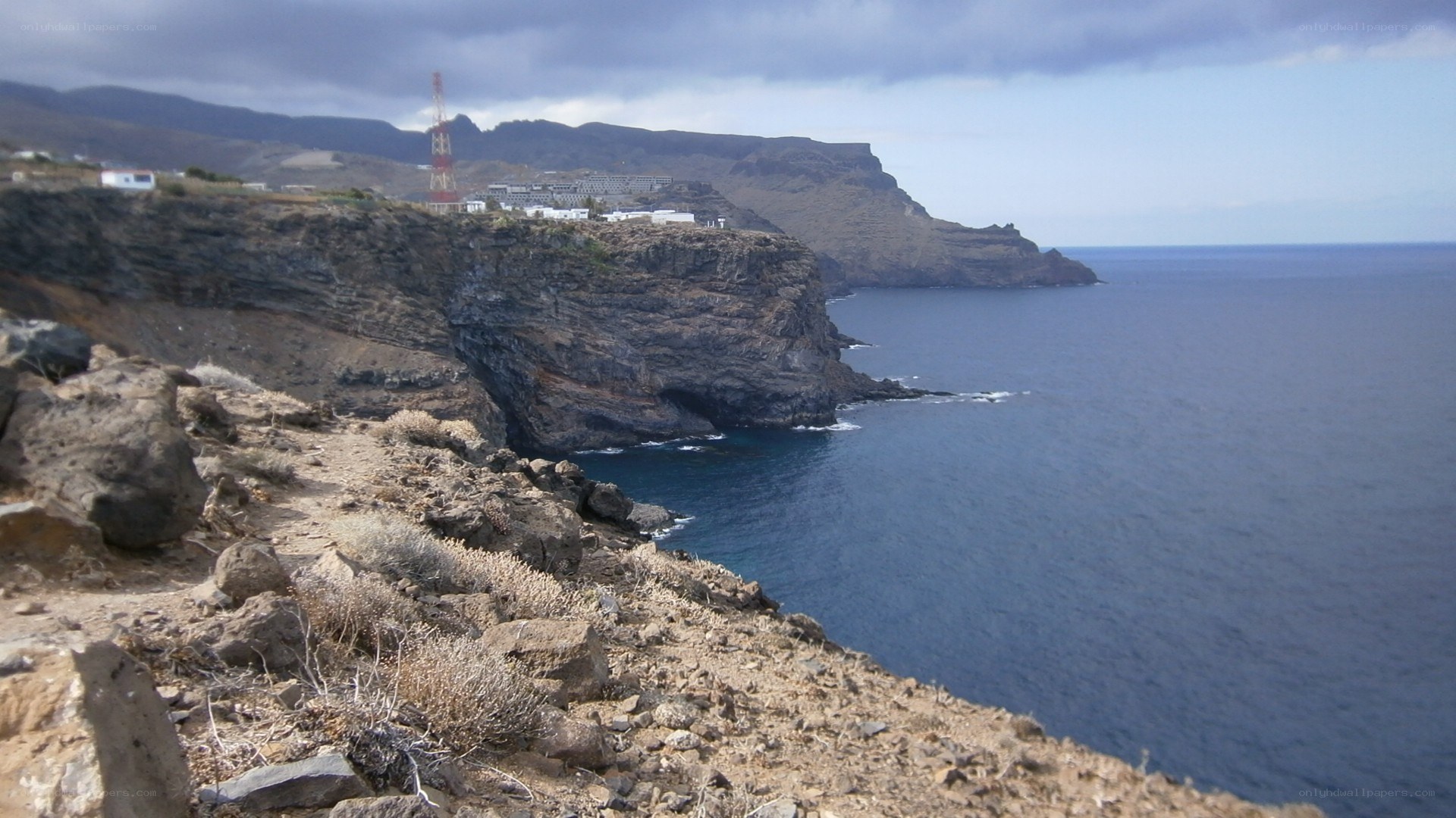 cliffside coastal village