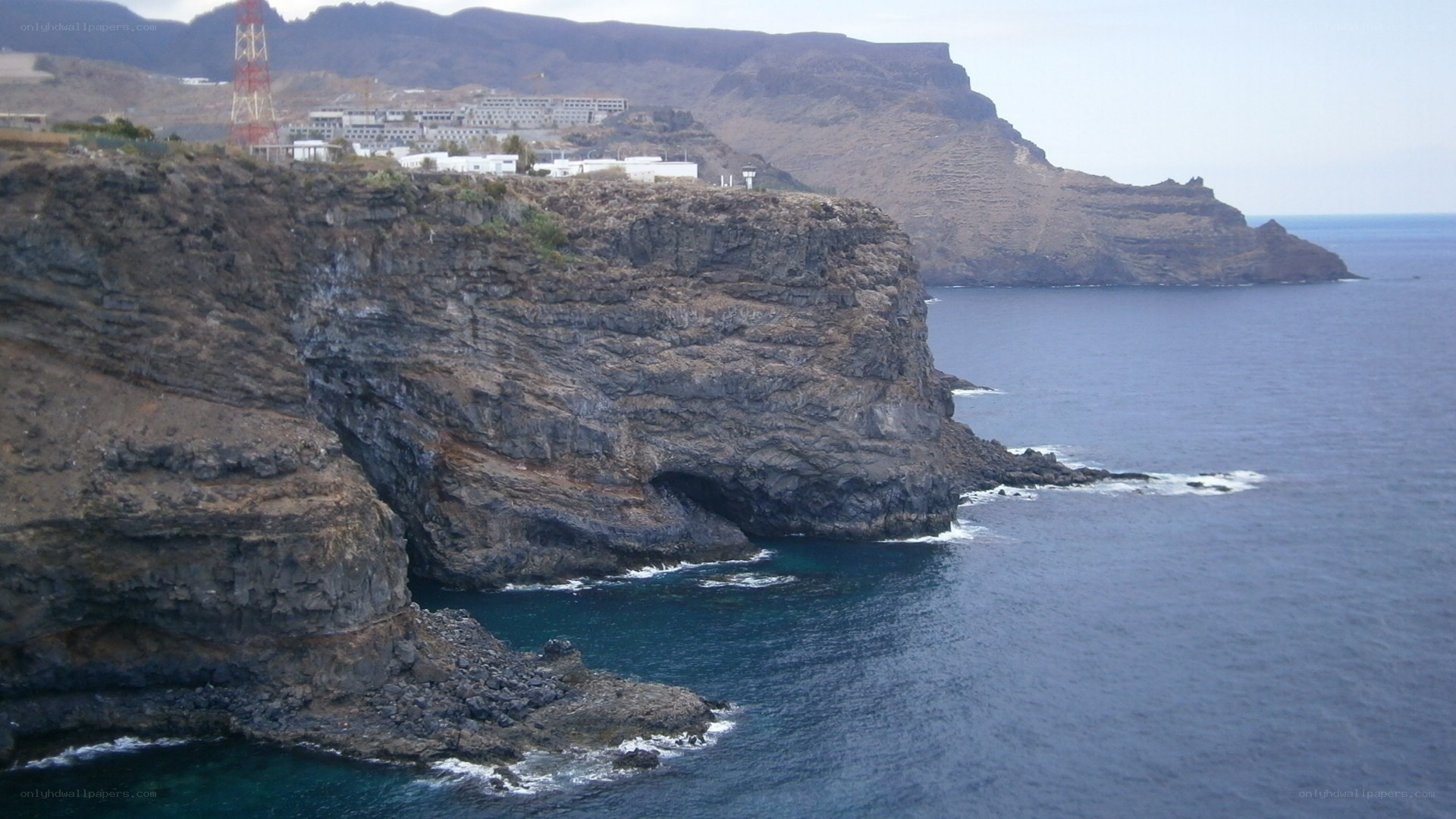 cliffside coastal village