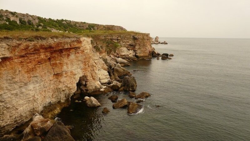 Cliffside Coastline — Brown