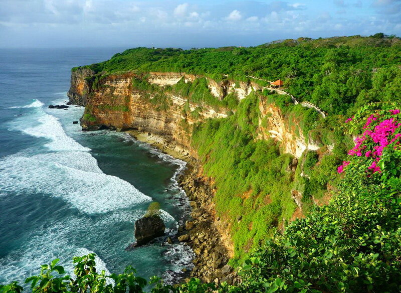 Cliffside Coastline — Green, Serene