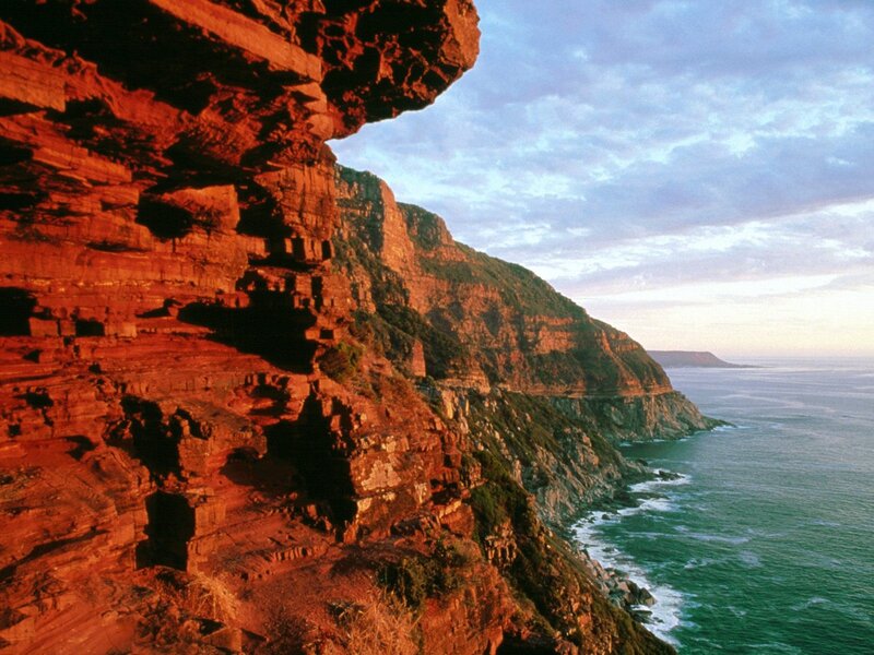 Cliffside Coastline — Red