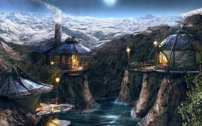 Cliffside Dwellings — Blue