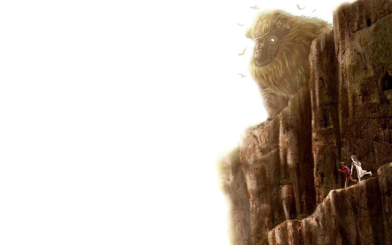 cliffside encounter with giant creature