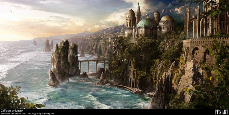 Cliffside fantasy city