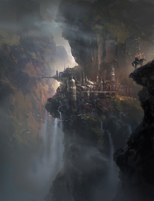 Cliffside fantasy city