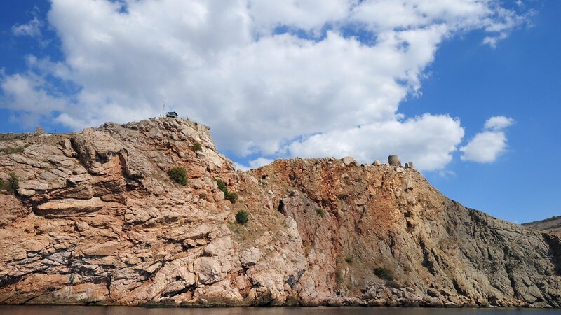 cliffside fortress by the water
