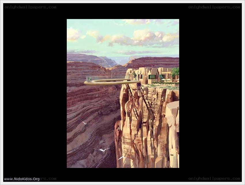 cliffside hotel concept