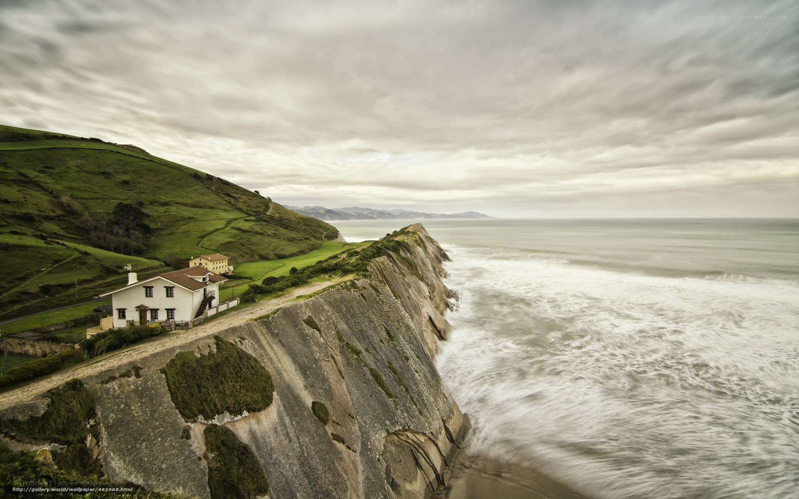 Cliffside house by the sea