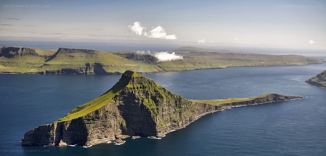 cliffside island in the ocean