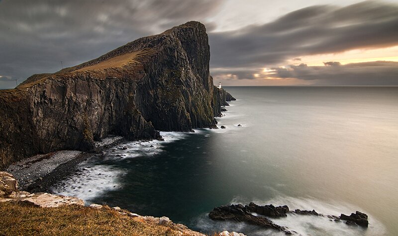 Cliffside Lighthouse — Gray