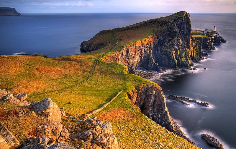 Cliffside Lighthouse — Green