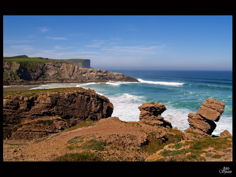 Cliffside Ocean View — Blue, Serene
