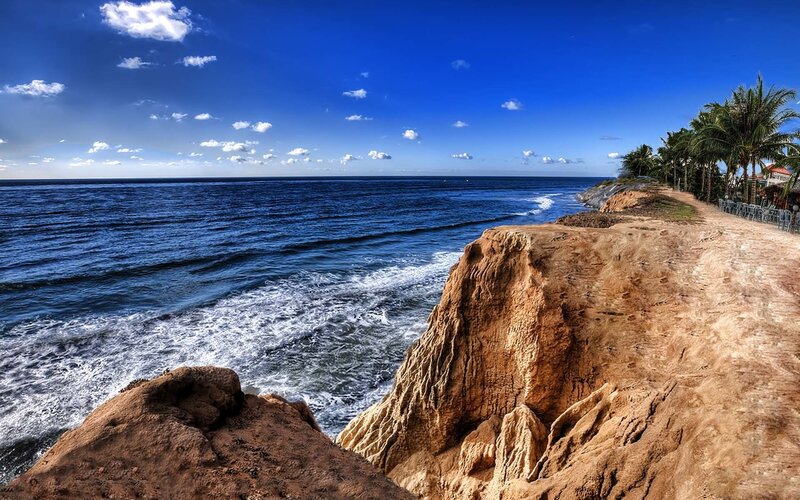 Cliffside Ocean View — Blue