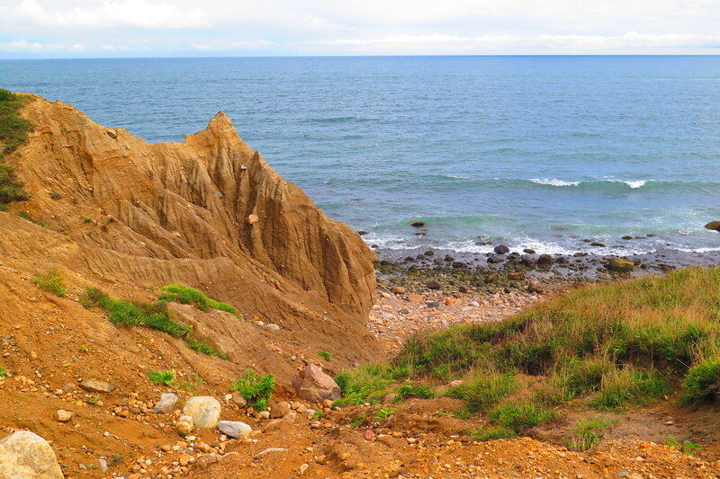 Cliffside Overlooking Ocean — Blue