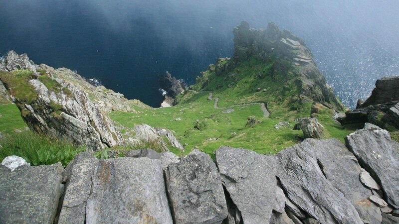 cliffside path overlooking ocean