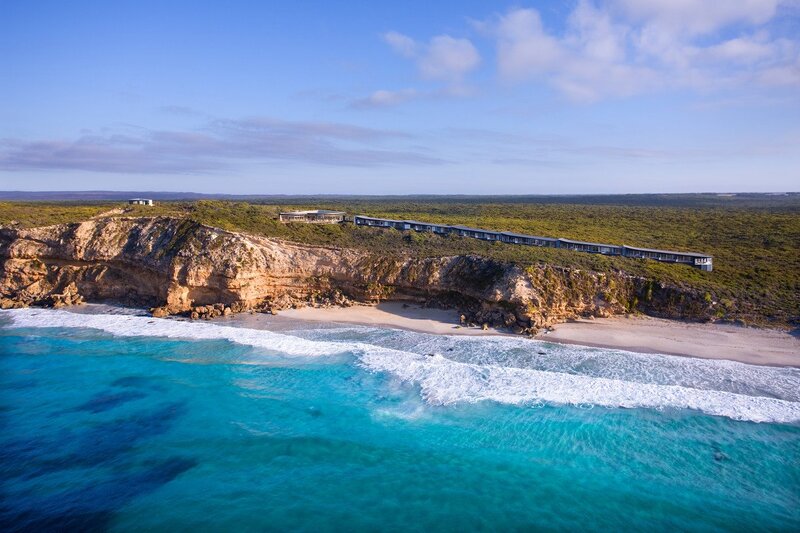 Cliffside Resort by Ocean