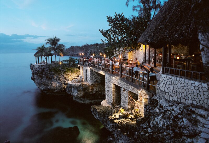 Cliffside Restaurant at Dusk