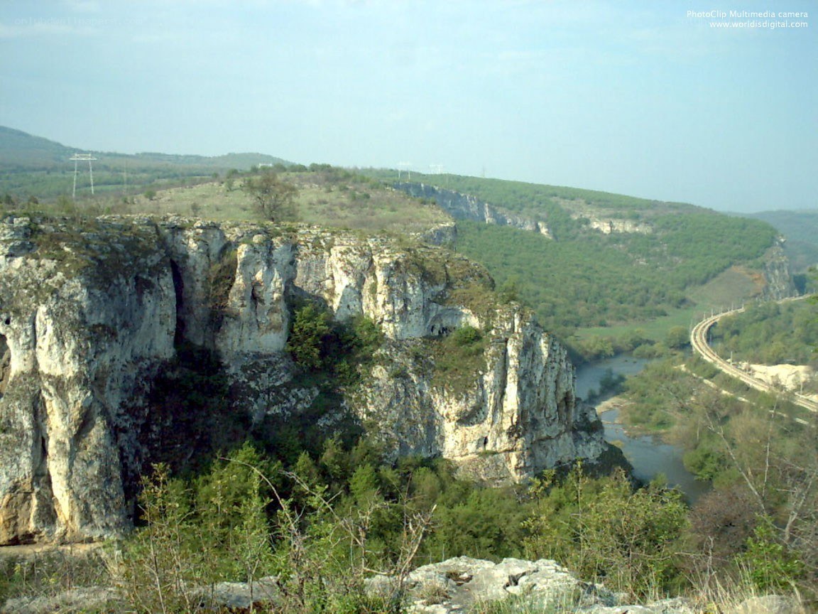 cliffside river valley view