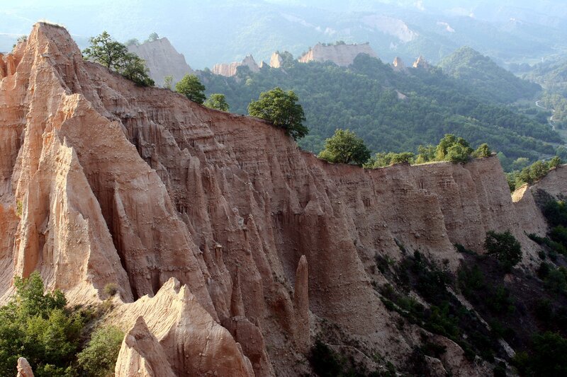 Cliffside rock formations