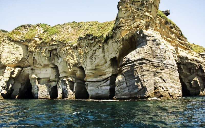 cliffside sea caves