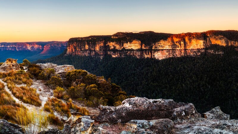 cliffside sunset view